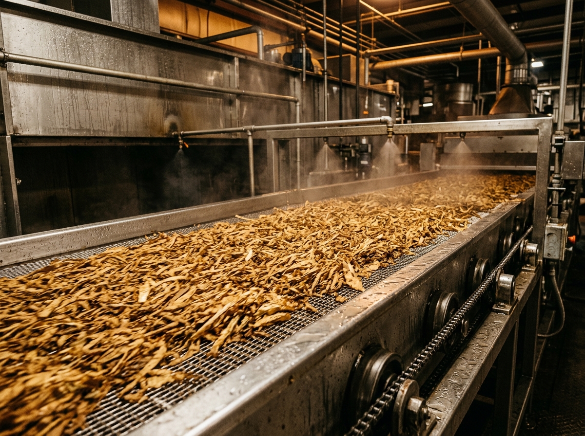 Primary Tobacco Processing and Steam Conditioning